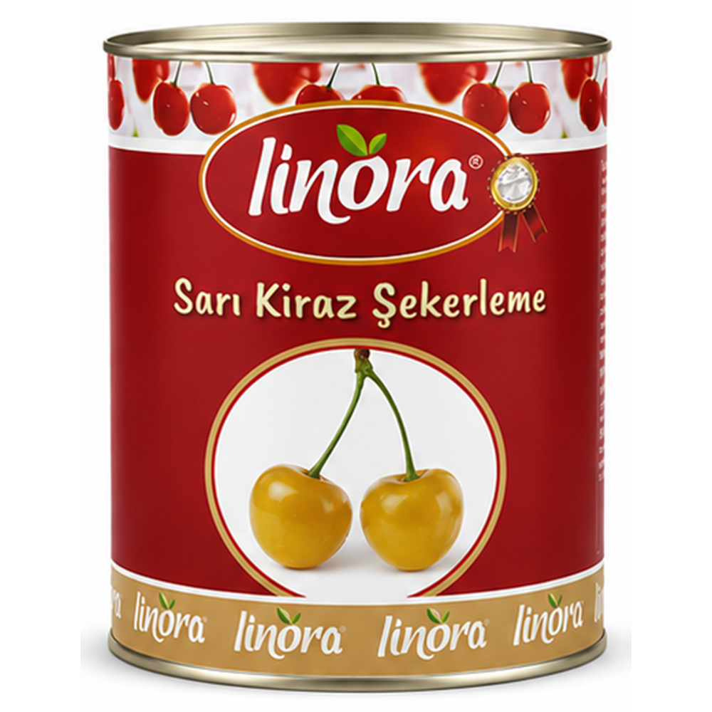 Sarı Kiraz Şekerleme Teneke 5 Kg