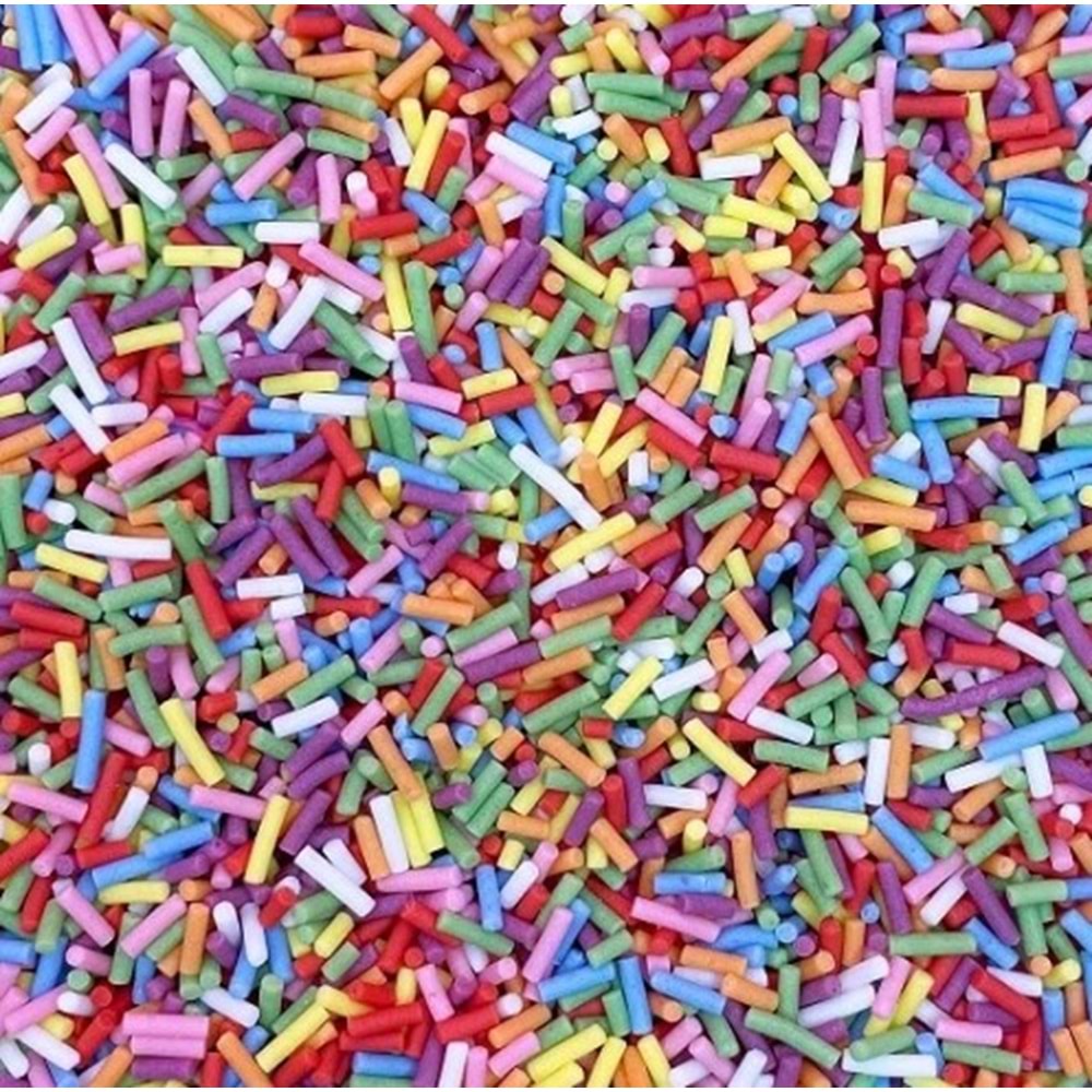 Tel Şeker (Renkli Granür Şeker) 1kg