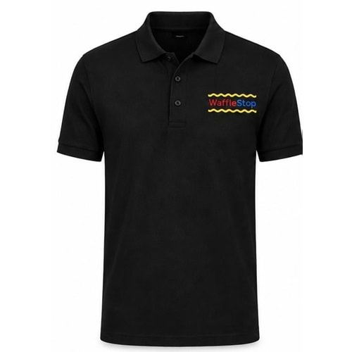 Tshirt Kısa Kol Polo Yaka L - Siyah