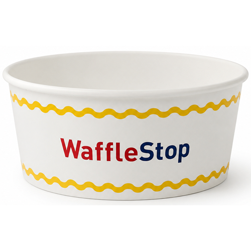 Waffle Bistro (Beyaz) Kase 550 CC Kap (Kİ: 500 Adet)