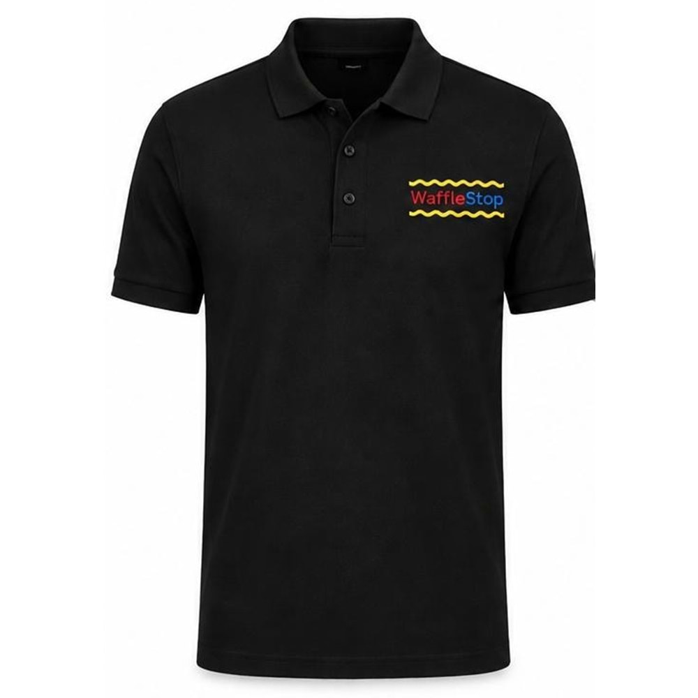 Tshirt Kısa Kol Polo Yaka XXL - Siyah