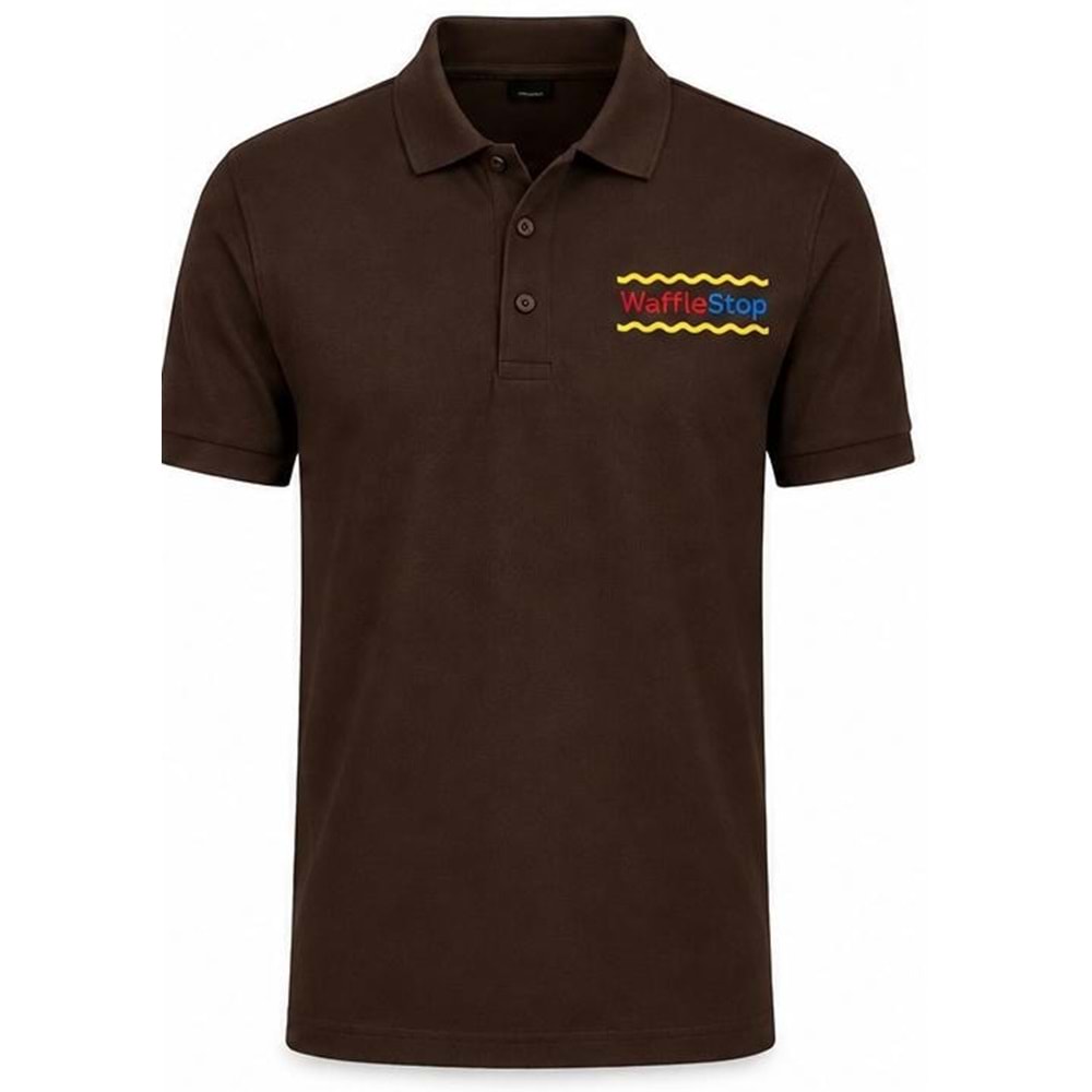 Tshirt Kısa Kol Polo Yaka M - Kahverengi